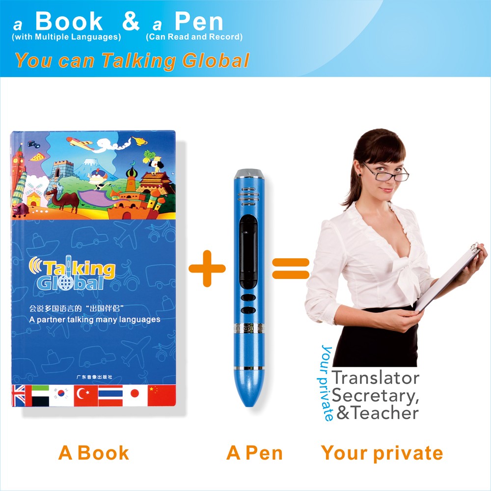 Audio Talking Pen Learning Machine Þýðing Pen Smart Book Reader Náms 8GB MP3 Recording Sound Pen Audio Talking Pen Learning Machine Translation Pen Smart Book Reader Educational 8GB MP3 Recording Sound Pen