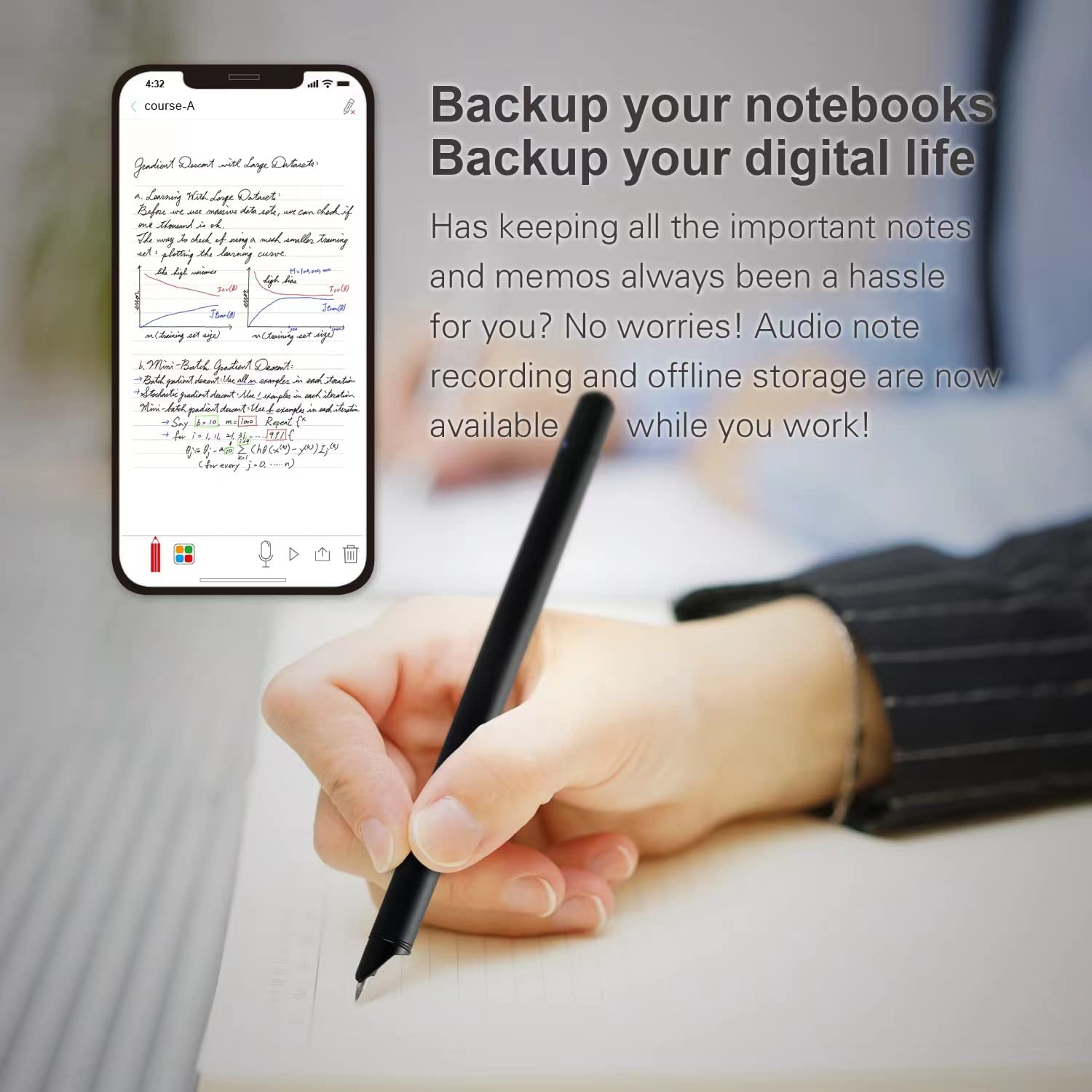 digital notebook writing pen set