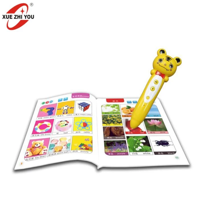 Animal Shape Magic Talking Pen Náms Toy fyrir Kids Language Learning með söngleikabækur