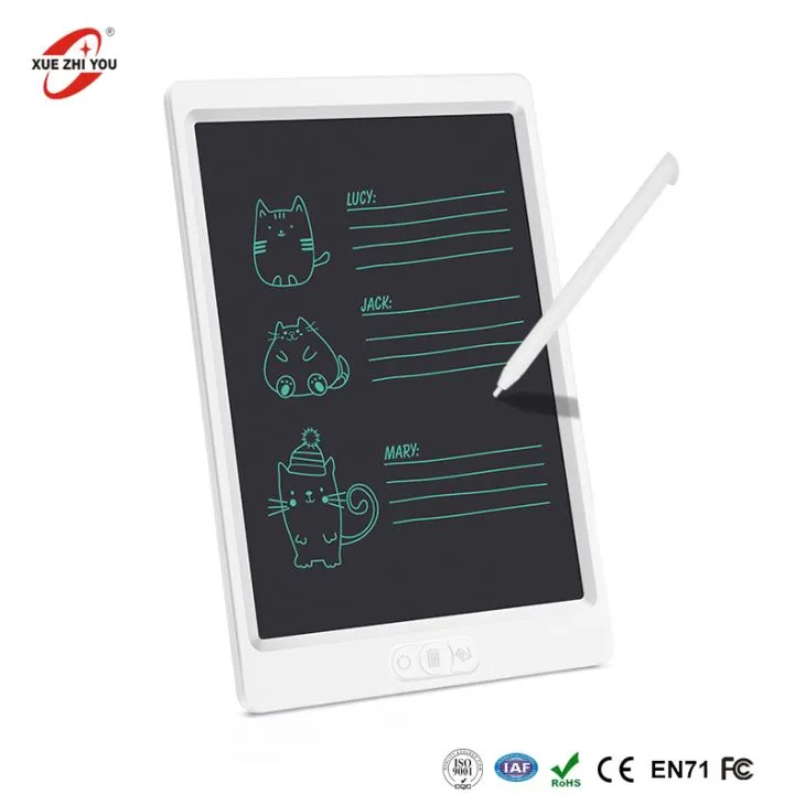 Krakkar með hluta strokleður strokleður 10 tommu LCD töflu / borð