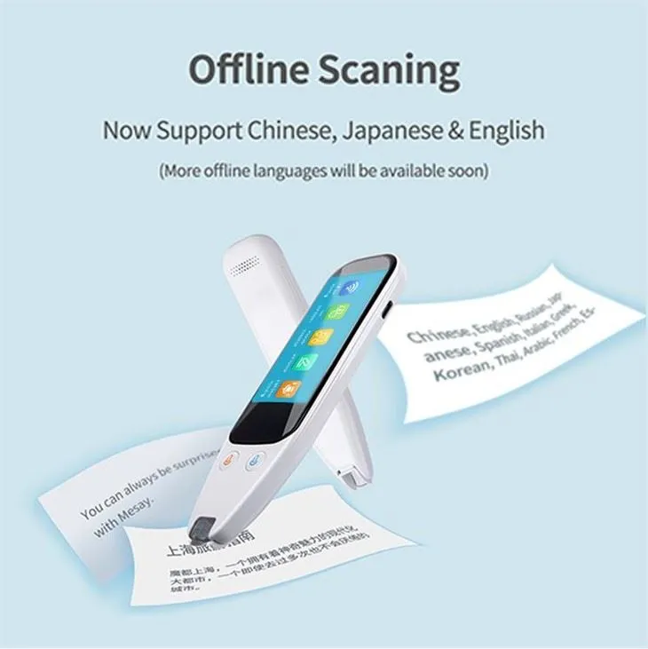 Færanleg snjallþýðingarpenni fyrir 112 tungumál